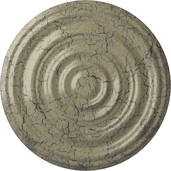 Ekena Millwork Carton Smooth Ceiling Medallion (Canopies up to 9 1/8"), 29 1/8"OD x 1 1/2"P, Castle Stone Crackle CM29CACSC - main